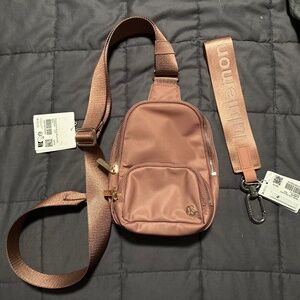 Lululemon Everywhere Small Sling Bag & Never Lost Keychain